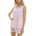 thumbnail image 3 of Roudelain Women's 2-Pc. Pointelle Tank Pajamas Set - Spring Shadow Ditsy Cherry Blossom, Size Large, 3 of 8