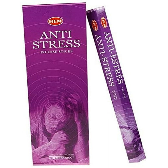 Anti Stress - Box of Six 20 Gram Tubes - HEM Incense
