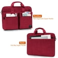 thumbnail image 3 of Funda de transporte para portátil KINGSLONG Slim de 17,3 pulgadas, color rojo, 3 of 6