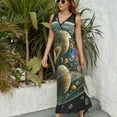 thumbnail image 3 of Planet Mars Mercury Jupiter Sleeveless Dress Woman Fashion Long Dresses Women's Summer Suit Dress 2025, 3 of 7