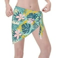 thumbnail image 3 of Bingfone Tropical Floral Women's Sarong Swimsuit Cover Ups Bathing Suit Coverups Chiffon Beach Wrap Skirts, 3 of 7