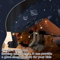 thumbnail image 2 of Tienda de campaña para cama, dosel de juego espacial doble para niños, tienda de campaña con dosel para literas para niños pequeños, casa de juegos con domo Galaxy, tiendas de campaña portátiles para, 2 of 7