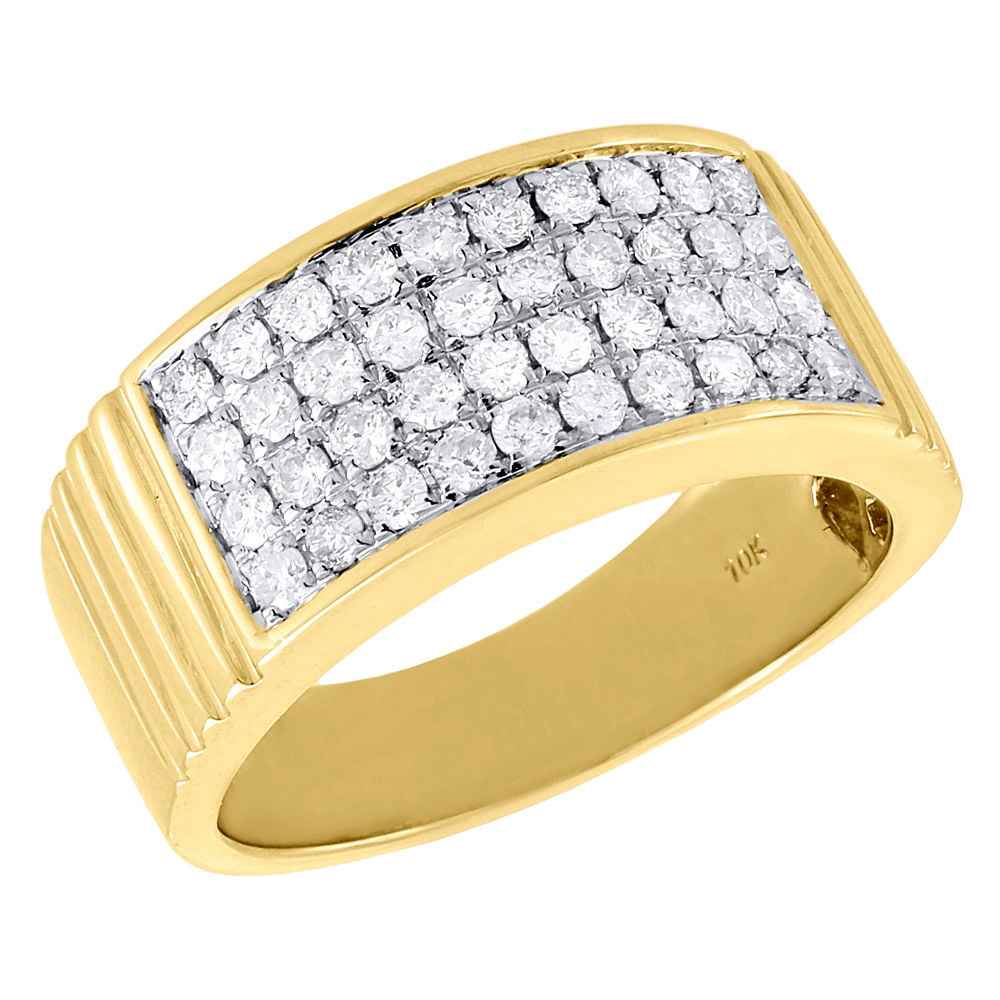 Jewelry For Less Diamond Wedding Band Mens 10K Yellow