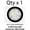 1x White, variant on 4" Round LED Trailer Tail 24 LED Stop Turn Signal Marker Lights 1x Amber