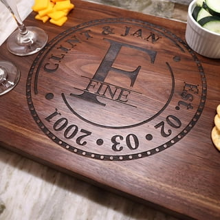 Personalized Engraved Cutting Board, custom wedding gift, kitchen bridal  shower gift, fiance gift, Christmas for newlyweds, for couple