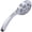 Chrome, variant on Aqua Elegante 6 Function Handheld Shower Head for High Pressure Showers - 1.8 GPM - Polished Brass