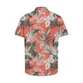 thumbnail image 5 of OGLCCG Mens Hawaiian Shirt Lapel Collar Short Sleeve Floral Printed Button Down Shirts Outdoor Tropical Summer Beach Shirts S-3XL, 5 of 5