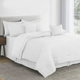 thumbnail image 6 of Lux Decor Collection 8 Piece White Comforter Set Twin Size - Bedding Comforter set for All Seasons, 6 of 7