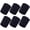 Black, variant on TELOLY 6Pcs Wrist Bands Strong Sweat Absorption Sweat Band Breathable Wrist Wraps,Big Red