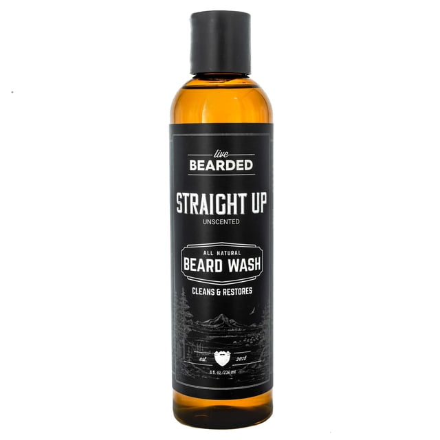 Beard Wash Live Bearded Straight Up 240 ml a base de agua