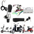 thumbnail image 1 of Wchiuoe Electric Bike Controller Meter Set,2 In 1 Electric Bicycle Electric Scooter Controller LCD Split Meter Throttle Grip Set,Electric Scooter Accessory, 1 of 8