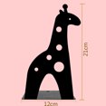 thumbnail image 4 of 2Pcs Creative Giraffe Book Stand Cartoon Animal Giraffe Nonskid Metal Bookend Book Organizer, 4 of 8
