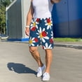 thumbnail image 6 of Sikiie Daisies With Ladybugs Mens Pajama Shorts, Lounge Pant, Men's shorts，Sleep Pj Shorts for Men-4X-Large, 6 of 6