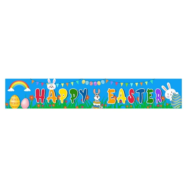 Pancarta de Pascua, Letrero de Pascua para el porche, Pancarta de bienvenida a la primavera, Letrero de Pascua, Césped Estilo A
