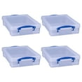 thumbnail image 1 of Really Useful Box Contenant de Rangement 4 L avec Couvercle et Poignées à Loquet à Pince (Lot de 4), 1 of 12