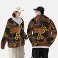 thumbnail image 4 of Fotbe Embroidery Chicken Rooster Chaqueta con Protección Solar UPF 50+ para Hombre y Mujer, Camisa con Capucha y Bolsillos-Medium, 4 of 7