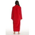 thumbnail image 2 of Just Love Plush Zipper Lounger Robe (Red, 2X), 2 of 2