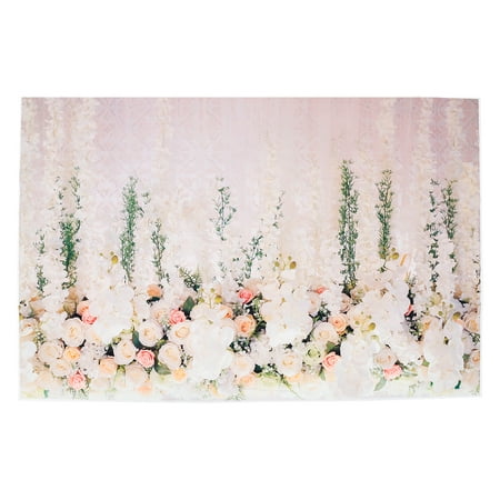 Image of 1pc Romantic Flower Wedding Backdrop Valentine s Day Background Floral Pattern Backdrop