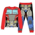 thumbnail image 3 of Transformers Toddler Boys' Optimus Prime Character Tight Fit 2 Piece Long Sleeve Pajama Set, 3 of 7