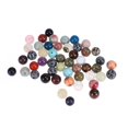 thumbnail image 2 of Miangastore 100PCS Round Beads Natural Gemstones Quartz Crystal Charms DIY Beads Random Color Bulk for Jewelry Making, 2 of 8