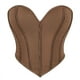 thumbnail image 1 of Top de poliéster para mujer, informal, con cuello liso, moldeador de cintura, corsé bajo el busto, cinturón, 1 of 2