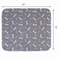thumbnail image 1 of LEEYNEER Washable Pee Pads For Dogs  2Pack Reusable Puppy Pads  18x24/34x36 Inches  Absorbent Whelping Pads With Bone Print  Non-Slip Waterproof Pet Training Pads For Couch  Crate  Potty, 1 of 4