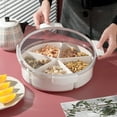 thumbnail image 5 of Divided Serving Tray with Airtight Lid, Food Storage Container Removable Compartments, Snack Tray with Lid for Veggie Fruit Snack Relish Nuts Candy Fried Food, 5 of 8