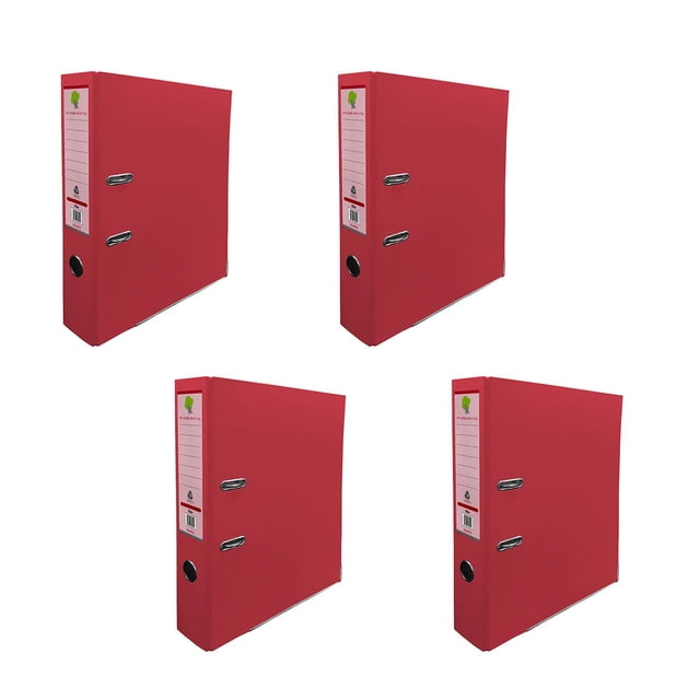 Carpeta Registrador Forrado PVC Techmakro Carta Vino 4 Pz