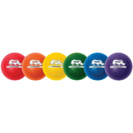 Champion Sports, CSIRXD6SET, Rhino Skin 6" Dodgeball Set, 6 / Set, Green,Orange,Purple,Royal Blue,Red,Yellow