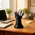 thumbnail image 4 of Castle Pen Holder for Desk Organizer – Fortress Tower Pencil Caddy, Desktop Stationery Storage, Plastic Office Supply Organizer for Home, Office, School, 4 of 6