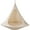 Natural White, variant on Vivere CACDT7 Sheltered Hanging Chair Polyester Cotton Blend Double, Taupe