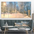 thumbnail image 1 of Yellow Seats in Mariinsky Garden - Landscape Photography Canvas Print, 1 of 3