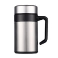 thumbnail image 1 of Taza térmica de acero inoxidable de 400 ml con aislamiento de doble pared. Plateado, 1 of 7