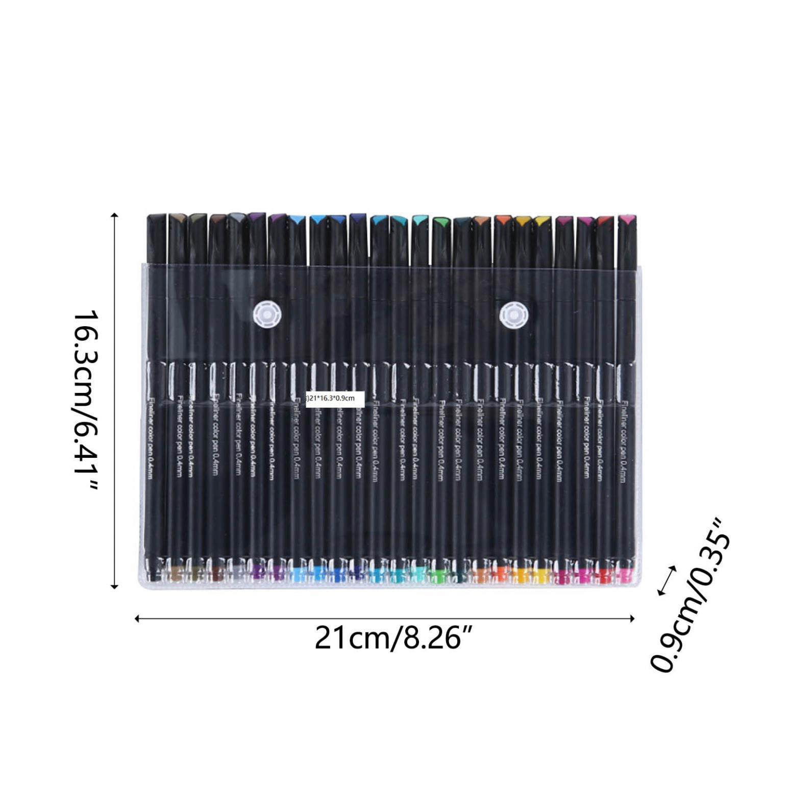 12/24pcs Colors Colored Fine Point Markers Drawing Pens.Journal Planner Pens,  Fineliner Pen For Writing Note Taking CalendarAgenda Coloring