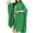 Green, variant on Women Long Cape Large Size Solid Color Flip Collar Button Loose Comfortable Shawl Wraps Beige