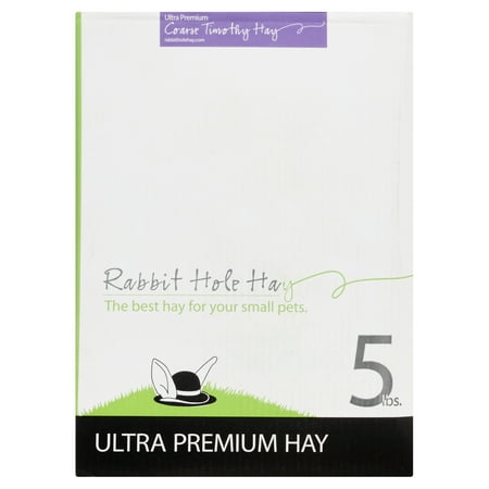 UPC: 0682131771075 | Rabbit Hole Hay  Ultra Premium Coarse Timothy Hay; 5lb box