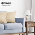 thumbnail image 2 of Deconovo Throw Pillow Cases for Dormitorio Sofa Curly Patterned Jacquard Pillow Covers with Edges, Juego de 2, Candied Ginger, 16x16 Inch, 2 of 6