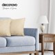 thumbnail image 3 of Deconovo Throw Pillow Cases for Dormitorio Sofa Curly Patterned Jacquard Pillow Covers with Edges, Juego de 2, Candied Ginger, 18x18 Inch, 3 of 7