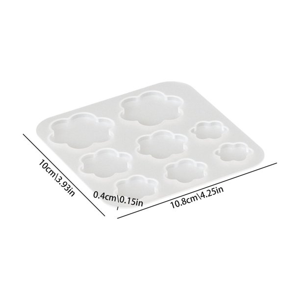 Molde de silicona con forma de flor y pegamento de gota de cristal, diseño de loto y margarita apilable for elaboración de resina