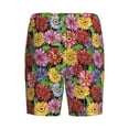 thumbnail image 2 of Haiem Daisies Flowers Men's Pajama Short with Soft Woven Cotton Elastic Waistband Sleep Short-3X-Large, 2 of 9