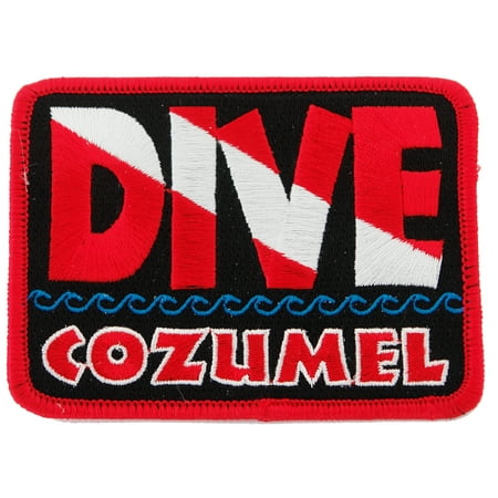 Dive Cozumel Embroidered Iron-on Scuba Diving