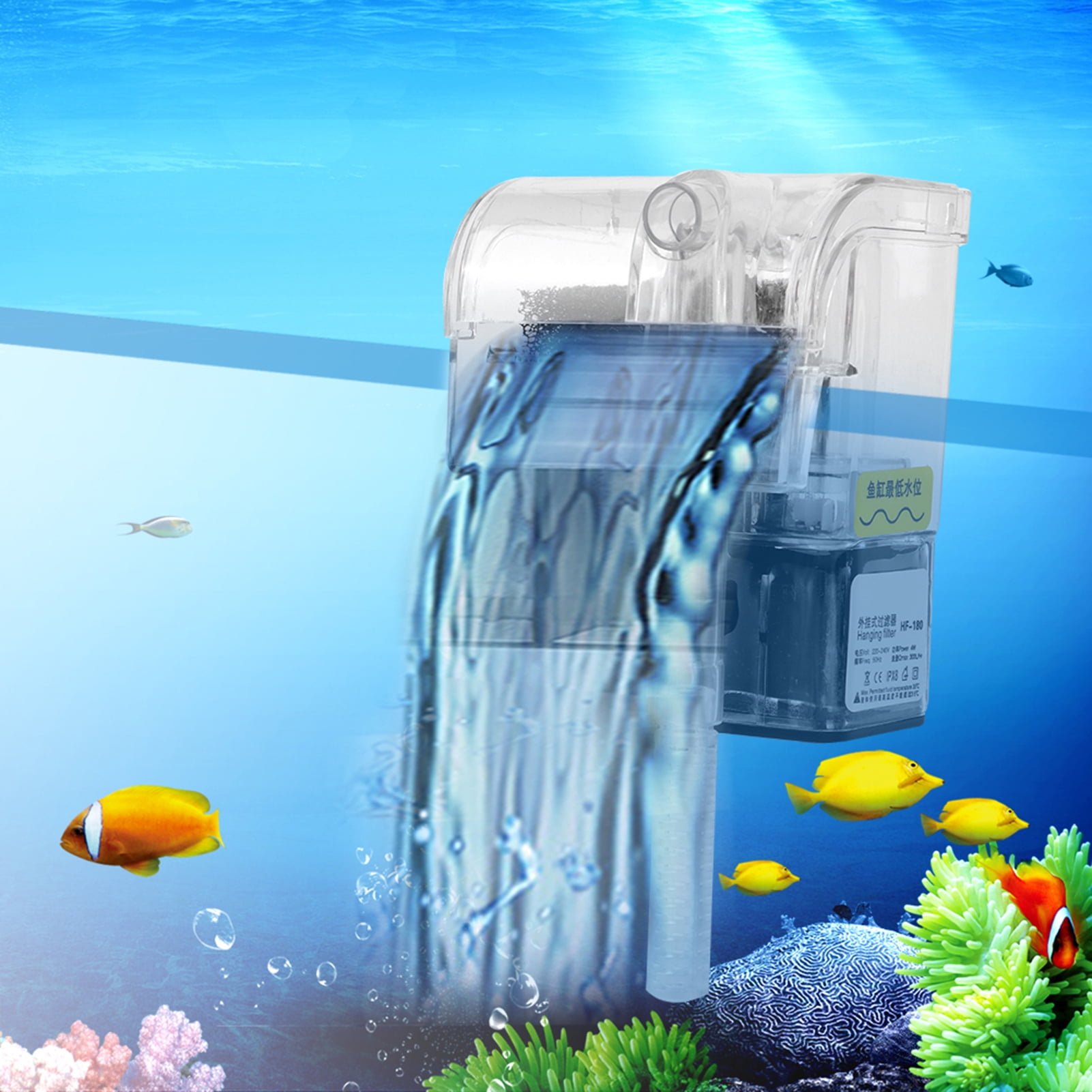 Waterfall Filter Aquarium Waterfall Filter 3 In 1 Submersible Pump