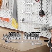 Master Mechanic 45-Piece SAE Socket Tool Set, 1/4 Inch Drive, Ratchet Kit