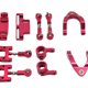 thumbnail image 2 of rc nudillos de dirección Juego De Nudillos De Dirección De Metal Para WPL D12 RC Car Vehicle DIY Reemplazo Rojo rojo Magideal rc nudillos de dirección, 2 of 2