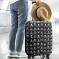 thumbnail image 2 of Black White Skull Cross Pattern Luggage Cover Fashion Suitcase Cover Baggage Covers Fit 25-28 Inch Luggage (Go Travel), 2 of 5