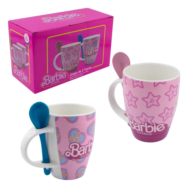 Juego 2 Tazas Porcelana Ambient 21 Colección Barbie La Película Rosa 310 ml
