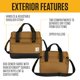 thumbnail image 3 of Cooler Carhartt, aislante, 18 latas, color negro, 32 x 28 x 28 cm, 3 of 8