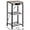 Greige + Black, variant on Tall End Table with Charging Station, 29.7 Inch Small Tall Side Table, 3-Tier Telephone Table, Small Entryway Table, High Nightstand for Living Room, Bedroom, Hallway, Rustic Brown