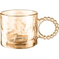 thumbnail image 4 of Juego de 2 Tazas Perlas Aperlada Siena de Vidrio Cristal Ambar 300 ml, 4 of 5