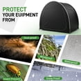 thumbnail image 5 of Ktaxon (4-5) Bike Storage Tent, Outdoor Bike Covers Waterproof Shed Tent, 210D Oxford Fan-Shaped Portable Shed, Fit for Bicycle, Black, 5 of 9